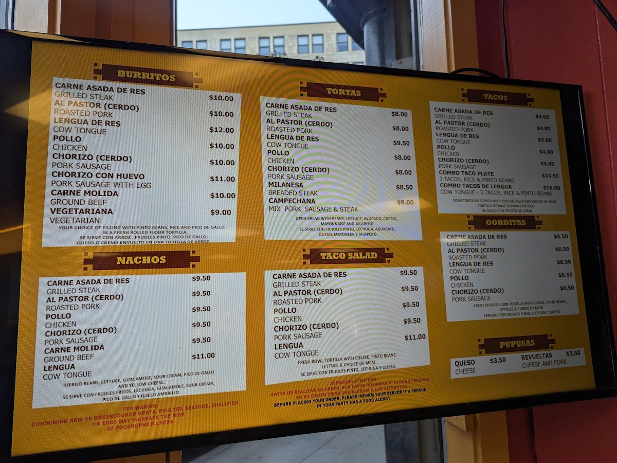 Tacos Lupita Menu - Image 1