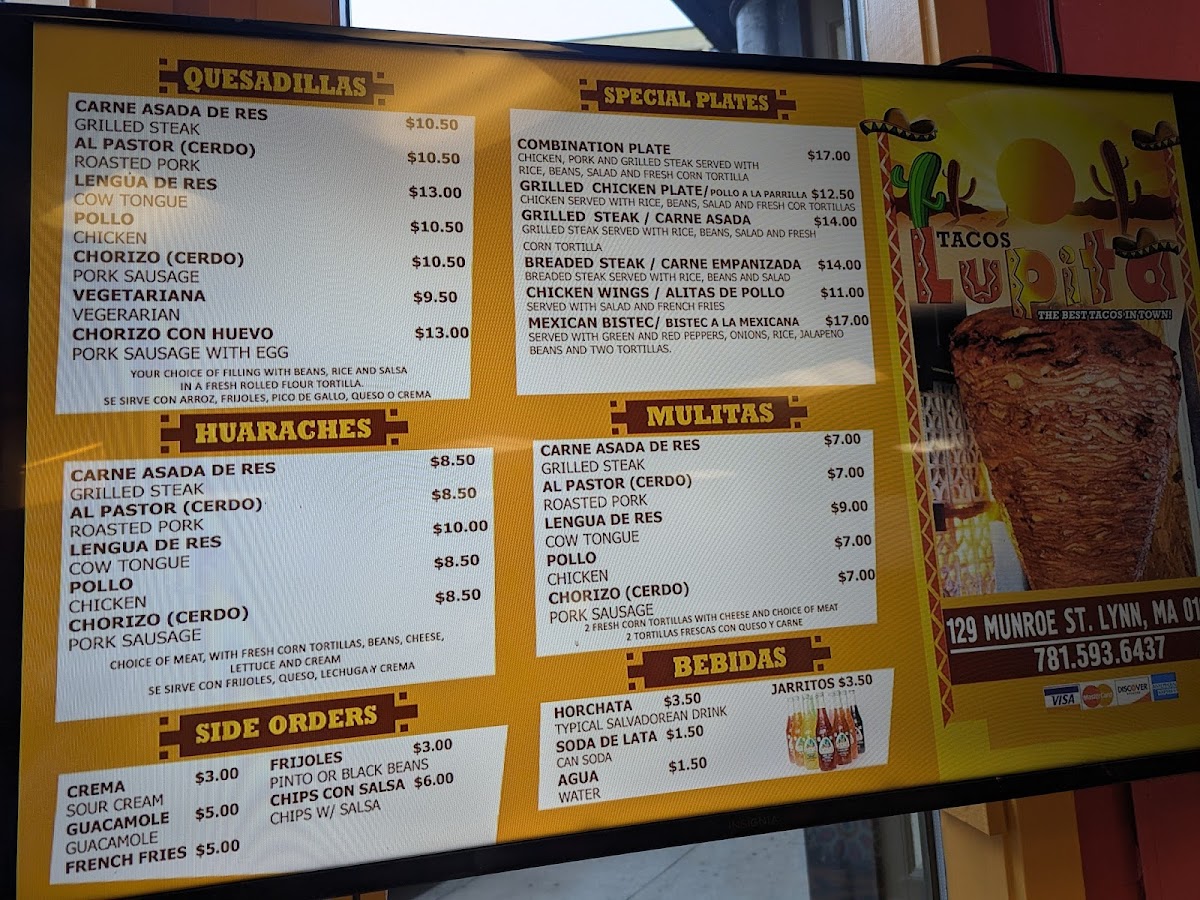 Tacos Lupita Menu - Image 2